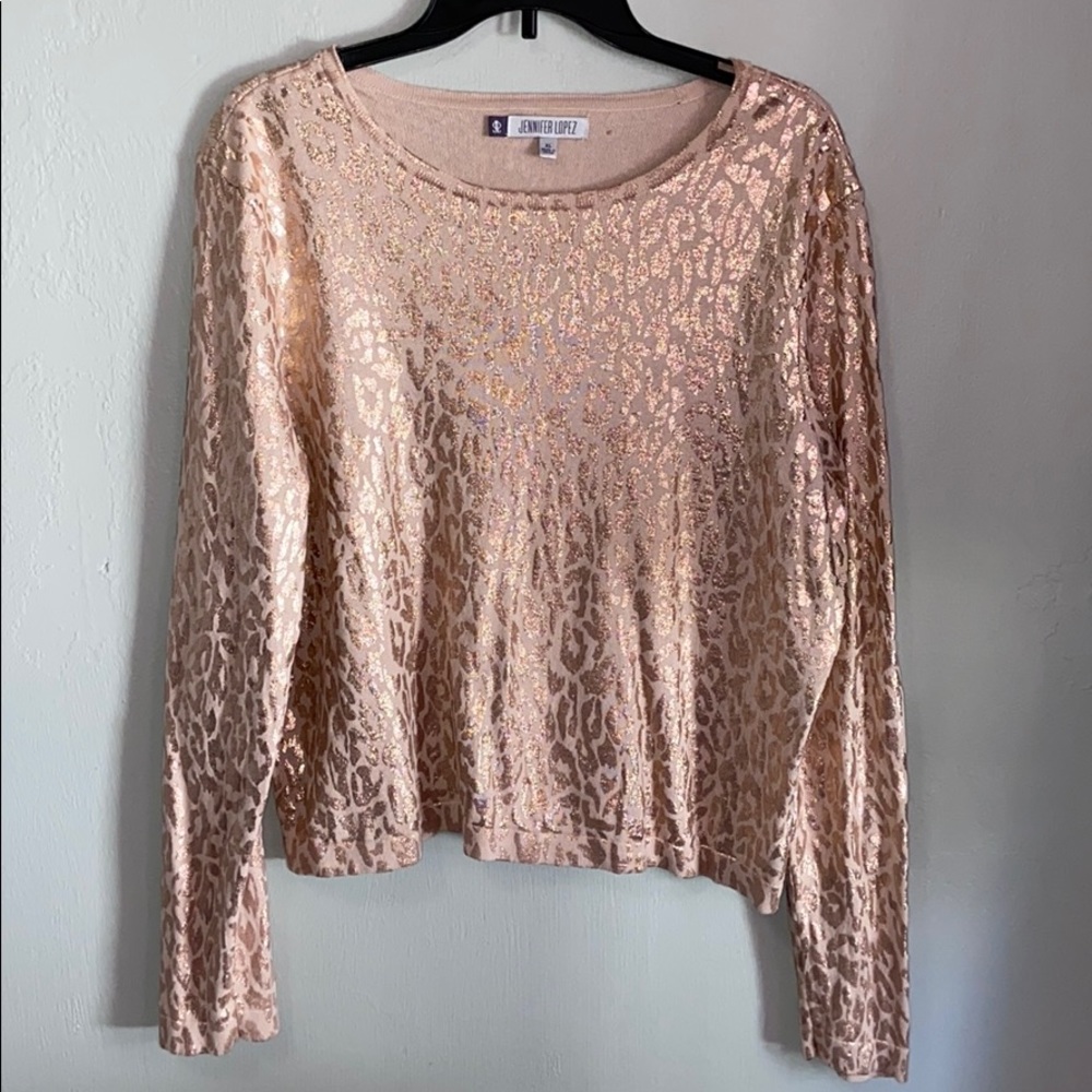 Jennifer Lopez Crop long sleeve shirt
